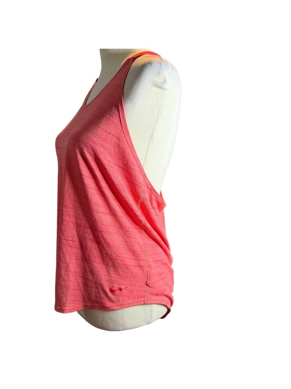 Nike Just Do It Loose Fit Racerback Tank Top, Heathered Coral, Women's Medium